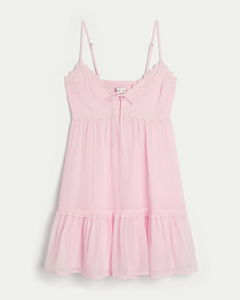 Chiffon Babydoll Mini Dress