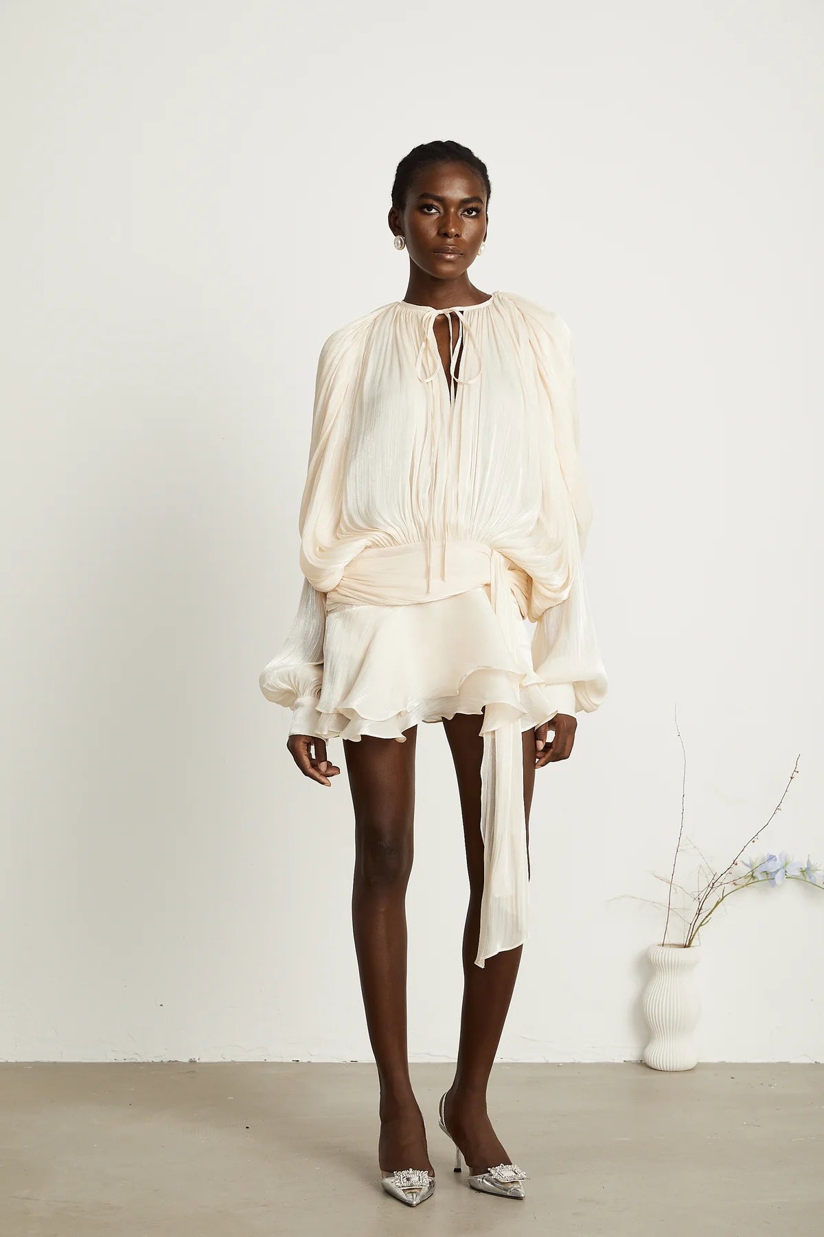 Eugenie Ruffled Mini Dress