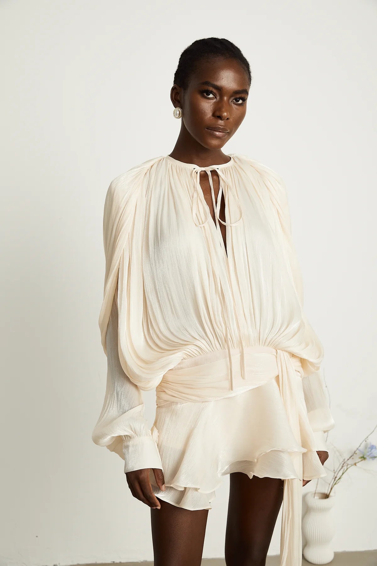 Eugenie Ruffled Mini Dress